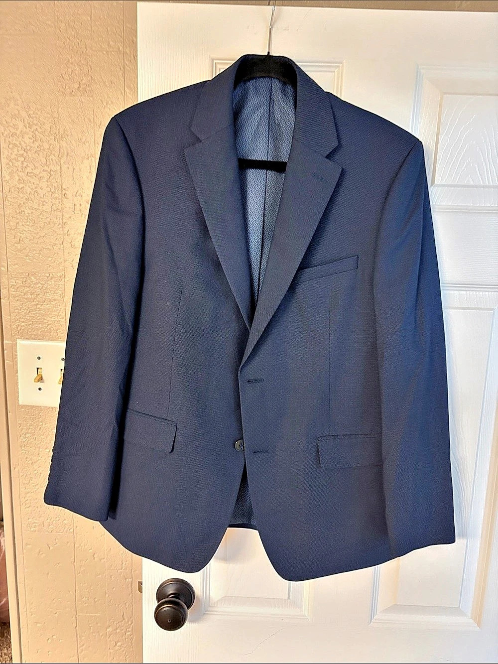 Van Heusen Comfort Performance Men's Blue Blazer Size 40S Like New